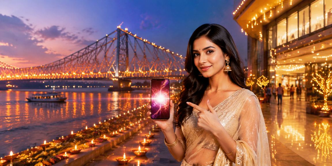 Betting deposit transaction during Diwali festival at Howrah Bridge Kolkata